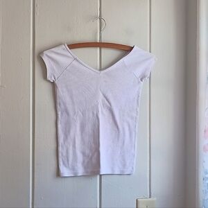 American Eagle Lavender Purple Baby Tee